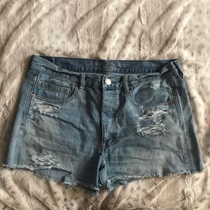 AEO Denim Button Up Shorts